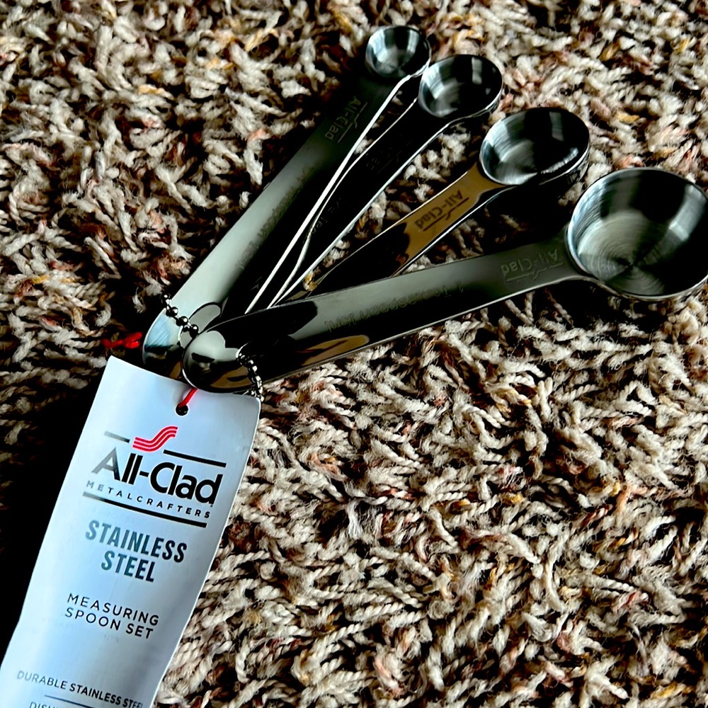 Brand new All Clad stainless steel measuring spoon set